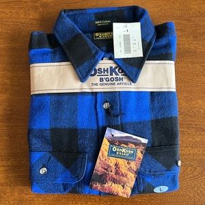Vintage Osh Kosh B’Gosh Long Sleeve Plaid shirt, size Large